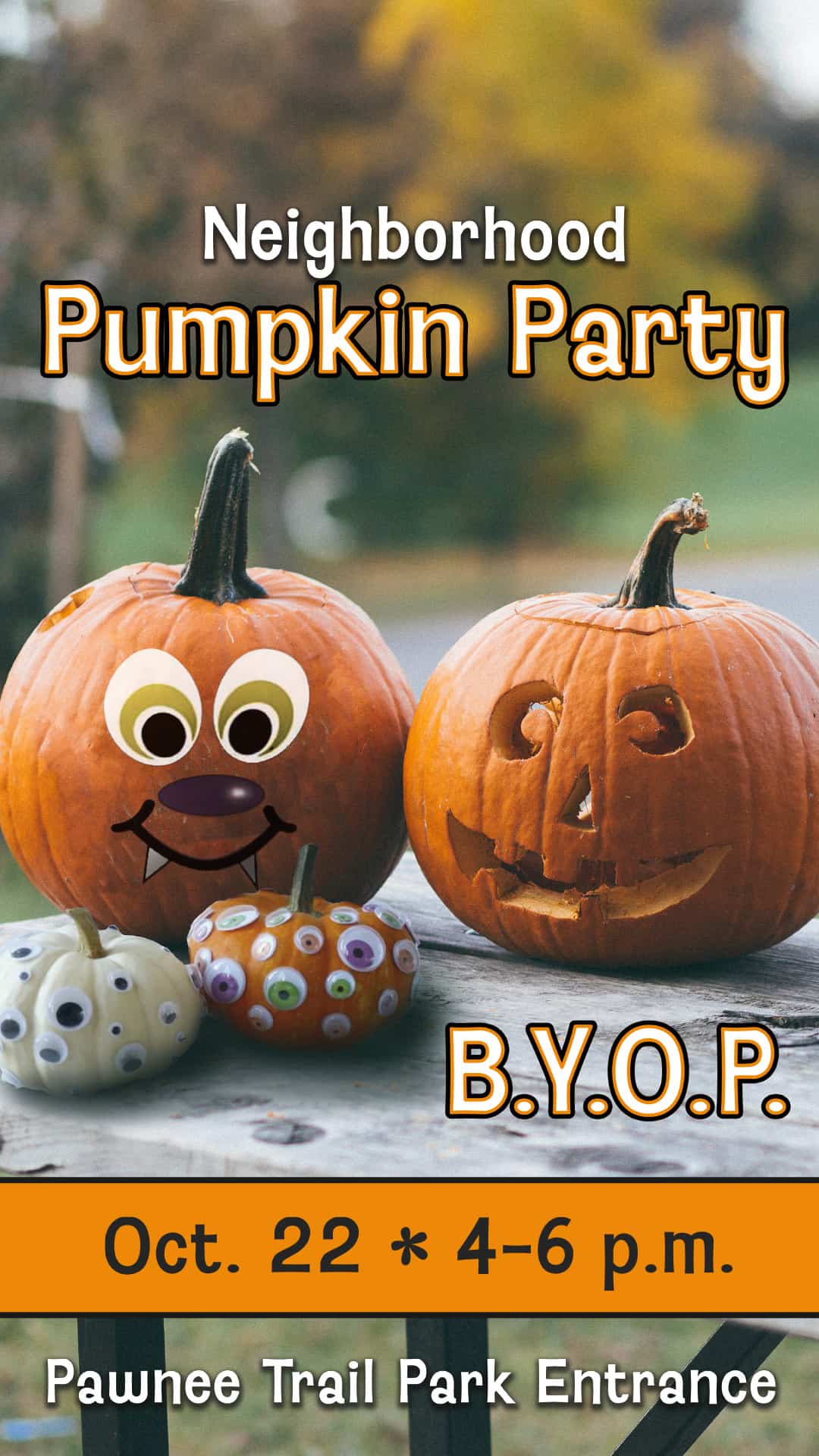 Pumpkin Party Promo Social Stories